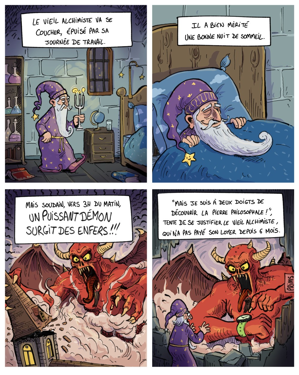 Dessin, BD : Le vieil alchimiste